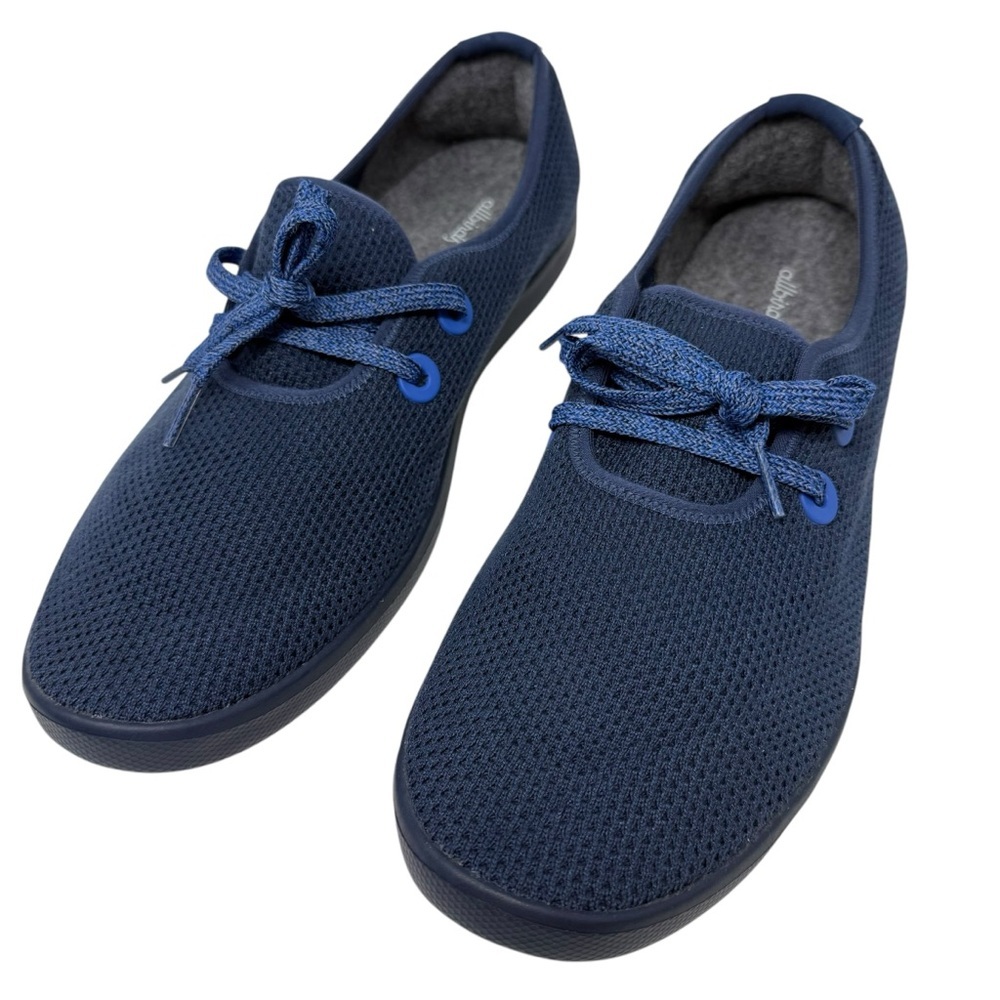 Allbirds Mens Size 13 Tree Runners Athletic Shoes Marine Blue mesh sneakers